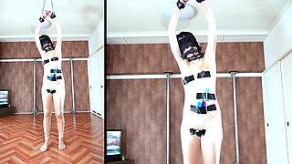 Three-point Pleasure Stimulation with No Panties and No Bra