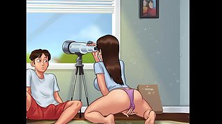 Big Hot Aunty Sex Scene in Summertime Saga - Hottest 3D Cartoon Animation