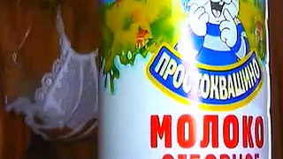 Russian Webcam Girl Plays With Milk and Her Body