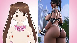 Uncensored hentai joi, try not fap, overwatch dont cum