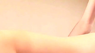 British Housewife Polishes a Man's Pole with Her Wet Shaved Pussy