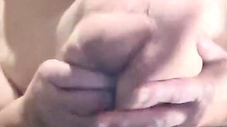 Stroking That Asshole with Her Kinky Toy While She's Watched by Her Boytoy