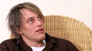 Blonde Teen Gets Fucked by Stepdad and His Friend