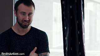 Busty Step-Sister Lena Paul Spied on by Bro