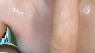 Intense Deepthroat POV with Small Firm Tits Closeup
