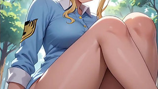 Hentai anime - My tits move when I move my ass on his cock to fuck rich
