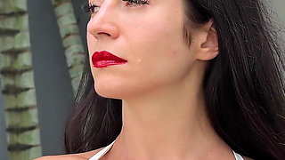 Giantess Lips, Mouth, Tongue Fetish 4K