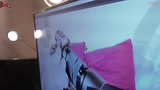 Threesome Sex While Testing the New Camera