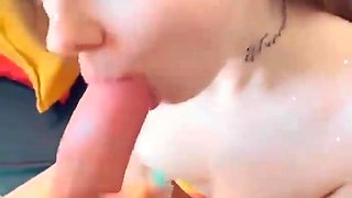 Ultra-cute Honey Gets Gullet Packed with Jizm
