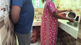 Desi bhabhi fuck by dever in the kitchen__Desi kitchen sex bangla voice