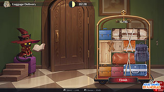 Hotel Tales Gameplay Part 3 - Helping Nikki Sort the Suitcases and Bathe Griselda the Huntress