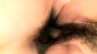 Old Japanese Mature with Bushy Pussy seduce young Boy