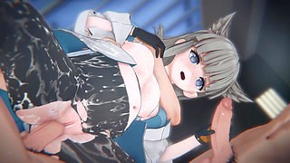 [arknights: Endfield] Perlica Complete Collection: Threesome, Chains, Impregnation & Bukkake (4k)