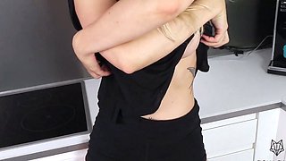 Mexicana blowjob with her big boobs