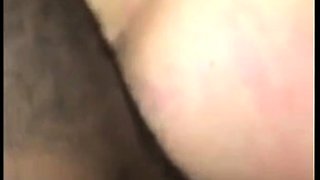Black Cock Breeds Willing Bareback Slut
