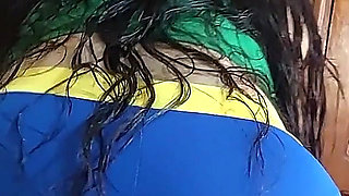 The Fan of the Brazilian Soccer Team Celebrated Her Team's Victory by Leaving My Balls Dry