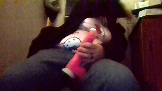 Hot Pink Dildo Anal Sex Big Ass Old Titties