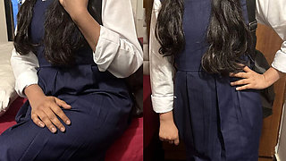 Desi School Girlfriend Sneaks Out to Oyo for Fucking