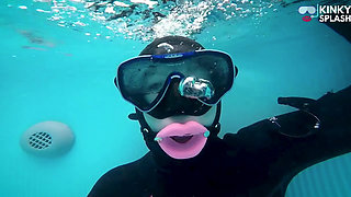 Neoprene Enclosed and Gagged - Underwater Mouth Control Fantasy