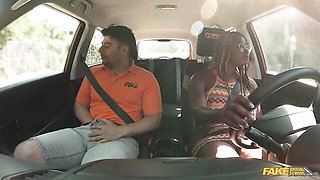 Black doll with big boobs Xeinna Rose fucks with a white penis