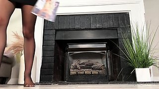 Fetish amateur sex in pink gloves and stockings