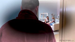 Softcore threesome - 2 girls worship knob - total episode - Dane Jones