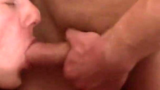 Hot brunette and two bi studs fuck each other hardcore