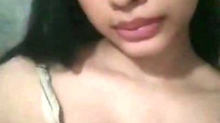 Super-cute Young Doll Displaying Flawless Lush Jugs & Pinkish Puss Macro shot