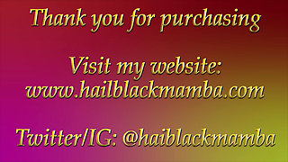 Queen Black Mamba: Part Two: What Female Supremacy Is & What It Means to You & Mastubation 1080p