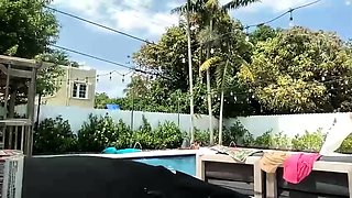 Amateur travesty outdoor solo