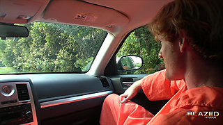 Christina Skye - Escape Prisoner Blowjob