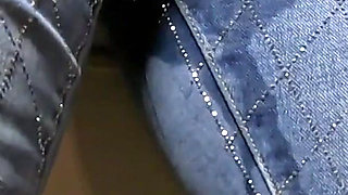Sorry About My Boss - Shiny Jeans Cameltoe, Deep Blowjob and Wet Squirt Apology