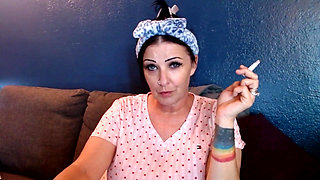 Lovely Woman Smoking with You