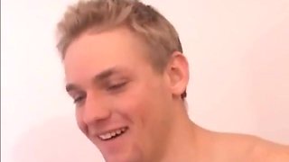 Matt, Jonathan, Neil Four Str8 Lads Spunk Competition With Danny Boy