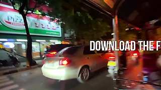 Big tits Thai teen really gets into it