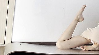 Worship ass foot slave yoga show