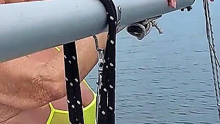 Granny Goes Swimming in a Sexy Swimsuit!