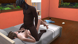 Sims 4: Wife tries BBC for first time