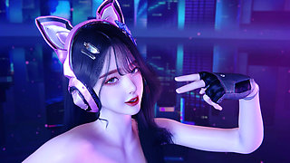 [mmd] Korean Super Beauty Queencard Shiny Skin with Perfect Body and Big Breasts