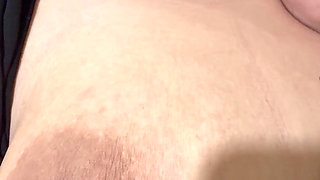 Mom massages her huge tits very delicious