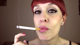 Smoking Fetish Extreme Close-up