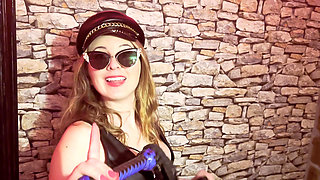 Hard lesbian flogging