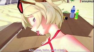 Burnice Bikini hot ahegao sex on the beach - 4 - Zenless Zone Zero (ZZZ)