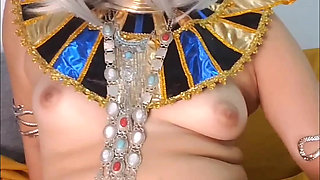 Exotic Priestess Reina Excites Her Dick with Deep Sounding