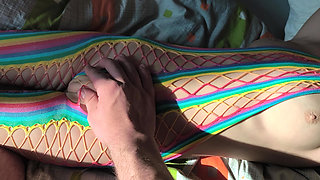 Sexy Costumed Step Sister Lets Me Touch Her Tight Virgin Pussy And Follow Her Outline