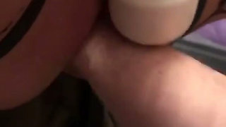 Crazywifeslut Cunt Used by Huge Dildo and Plug