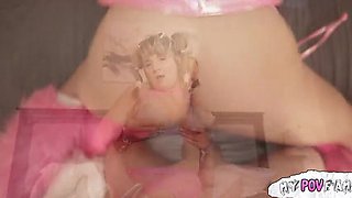 Stepsister Surprise Rave Threesome with Facial Cumshots and Doggystyle