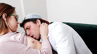 Redhead reaches insane orgasm after she fucks like a tramp