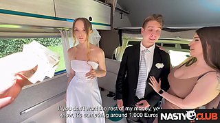 Nasty Club - Horny babe Polly Yangs agrees to fuck me before marriage ceremony