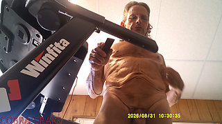 8-31-2026 NAKED TREAD MILL AND WHY COBRA CRAIG DOESN'T LIKE TO GO TO BED EARLY. AFRAID HE WON'T GET ANOTHER DAY.